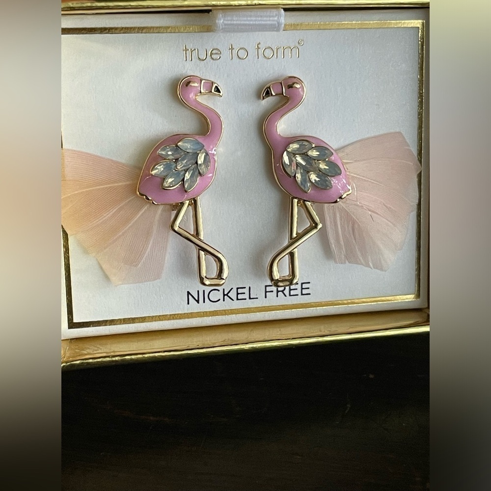 True to Form Pink Flamingo Earrings,Flamingo Earrings,Women’s Earrings - Picture 5 of 7
